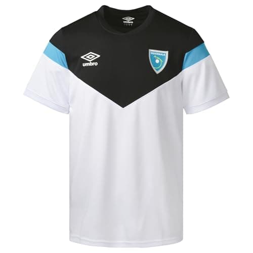 Image of Umbro Men's Soccer Guatemala Training Jersey - 2023 Guatemala Men's Short Sleeve Training Top, 100% Polyester (as1, Alpha, x_l, Regular, Regular)
