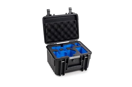 Image of B&W International B&W Outdoor Transport Case for DJI Mini 4 Pro Drone and Fly More Combo - Type 2000 Black - Waterproof According to IP67 Certification, Dustproof, Shatterproof and Indestructible