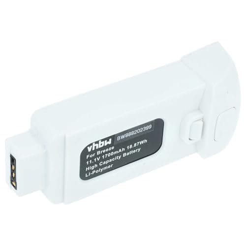 Image of vhbw Battery compatible with Yuneec Breeze 4K, Breeze Drone Multicopter Quadrocopter (1700 mAh, 11.1 V, Li-polymer)