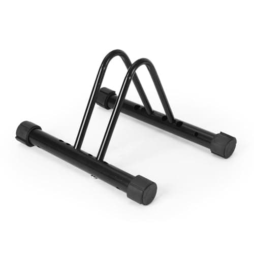 Image of ENGWE MTB Metal Outdoor Bike Stand, Bike Storage Rack, Bicycle Floor Parking Stand, Bicycle Storage Holder for Garage or Shed (1 Bike Station)