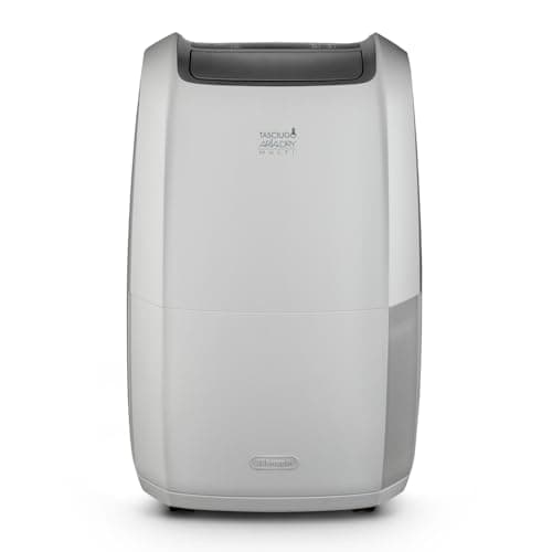 Image of De'Longhi Tasciugo AriaDry Multi - Portable Home Dehumidifier, Moisture Absorber 25L/Day, Clothes Dryer, Anti-Mold, Low Noise Level, Timer, White (DDSX225)