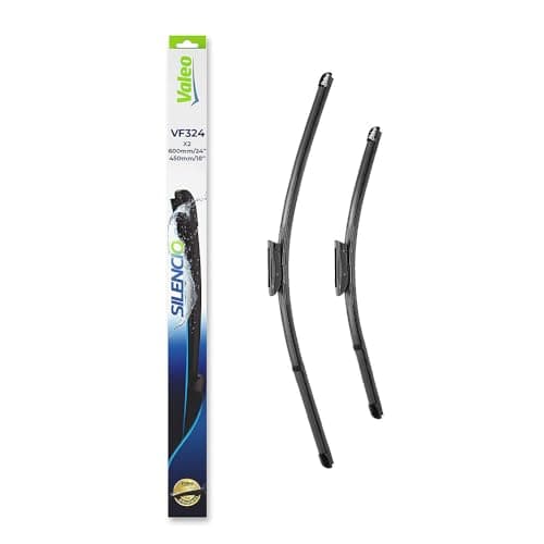 Image of VALEO Silencio Wiper - VF324 - Kit of High Performance, Superior Road Visibility, Easy Installation Original Flat Blades 600mm/450mm - Front - Set of 2 Wiper Blades - 574365