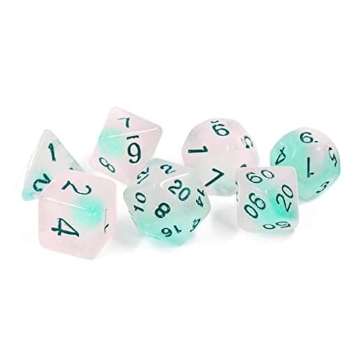 Image of Frosted Glowworm Polyhedral Dice Set - Sirius Dice