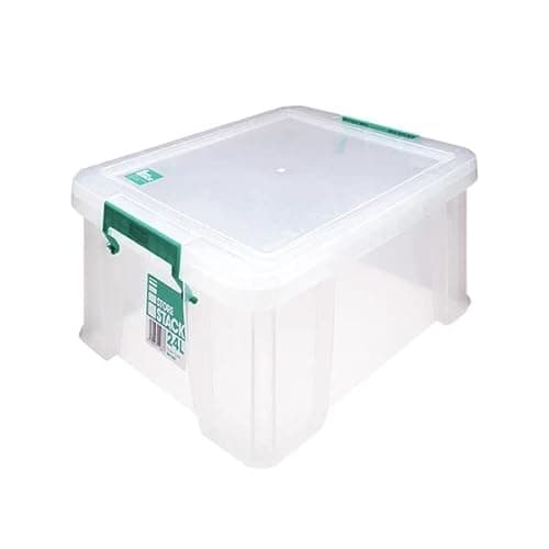 Image of StoreStack 24 Litre Storage Box W480xD380xH190mm Clear RB11087 + Free finchley Refill Pen (1)