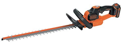 Image of Black+Decker Akku Heckenschere GTC18452PC mit Antiblockierfunktion und hohem Bedienkomfort – 18mm Schnittstärke – 18V – 45cm Sägeblatt-Länge – 2,42kg