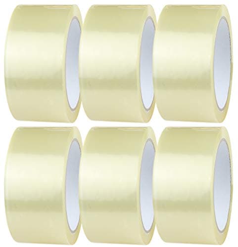 Image of Crimson Starfish Parcel Tape Transparent 6 Rolls of 48 mm x 66 m | Transparent Tape for Packing Packages, Boxes, Boxes, Shipping