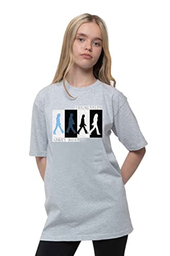 Image of The Beatles Kids Tee: Abbey Road Colours Crossing - 5 - 6 Years - Grey