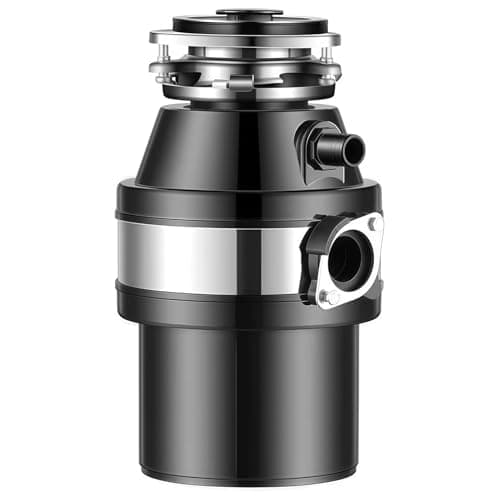 Image of 1.2L Food Waste Disposer with Air Switch, 560W Food Waste Disposal Unit For Sink, Garbage Disposal with Overload Protection, Food Waste Bin Suitable for Kitchen and Sink black