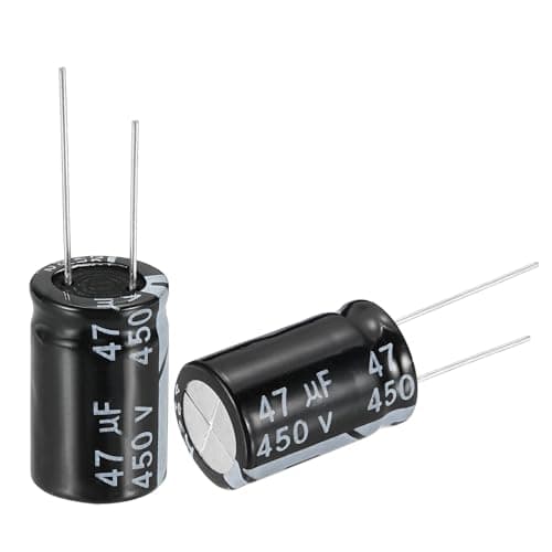 Image of sourcing map 47uF 450V 16x25mm Electrolytic Capacitor, Radial Leads Aluminum Capacitors for TV, VCD, LCD Monitor, Speaker, 20Pcs