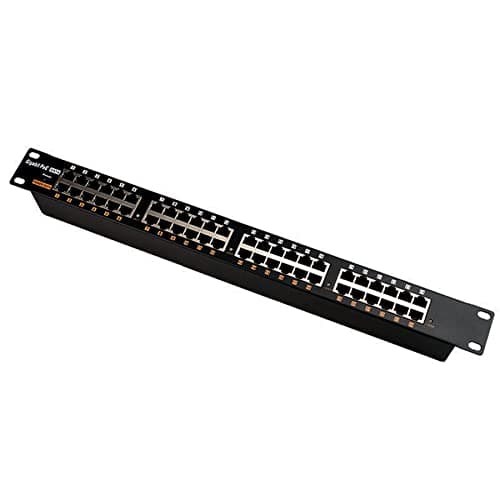 Image of ZHANGQING Gigabit PoE Injector 24 Port with 10/100/1000 Mbps Data for IEEE 802.3af Passive & Features a 19 Inch Rack Mount Power over Ethernet Injector Mode B, No Power Supply Include, GPOE-24B-1U