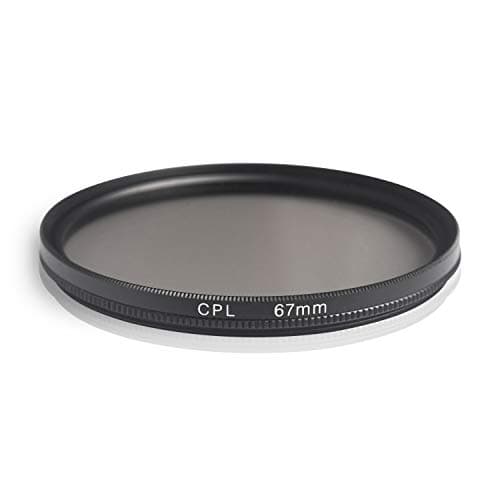 Image of Ares Foto® CPL Circular Polarizing Filter, Polfilter, optical glass & aluminum. For Canon Sony Nikon Fujifilm Pentax Tamron Sigma Leica Olympus Panasonic (67mm)