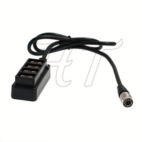 Image of HT Hirose 4 Pin to D-tap 4 Port Power Supply Splitter Adapter for Sony F5 F55 Camera and BDS Power Unit (60cm)