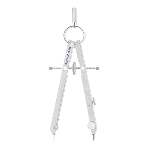 Image of Staedtler Mars Comfort 551 01 Precision Compass Set with Lead Part, Universal Adapter and Spares Box