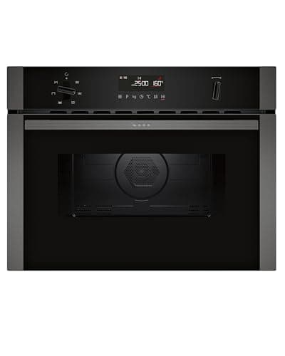 Image of NEFF, N50, C1AMG84G1B, 60cm Built-in Microwave Oven with Hotair, Easy Clean and LCD display in Graphite-Grey