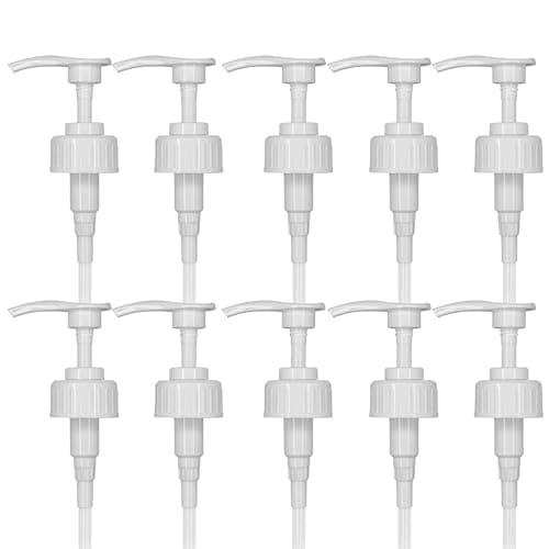 Image of 5 Litre Pump Dispenser Pelican Dispenser Pump for 5 Litre Container - 4ml Dose Ideal for Shampoo, Alcohol, Oils etc 38mm Ideal for Hand Sanitiser, Soap, Shampoo. (10 Pump + Dip Tubes)