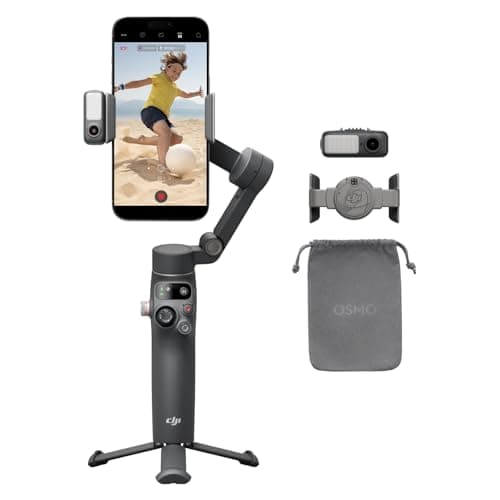 Image of DJI Osmo Mobile 7P Gimbal Stabilizer for iPhone, Android, Native Tracking, Lighting, 3-Axis Phone Gimbal, Quick Launch, One-Tap Edit, Built-in Extension Rod & Tripod, 10hrs Use, Phone Charging