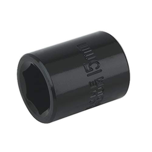 Image of Sealey Is3815 Impact Socket 15Mm 3/8Sq Drive