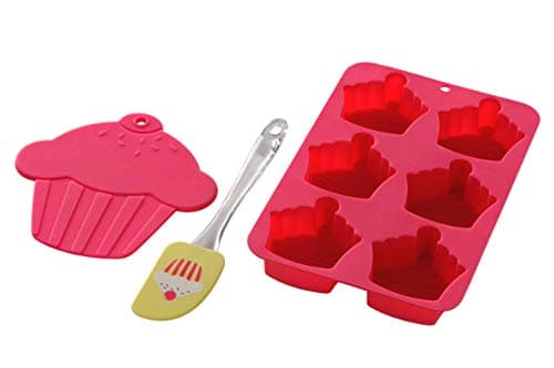 Image of Premier Housewares Cupcake Baking Set - Hot Pink