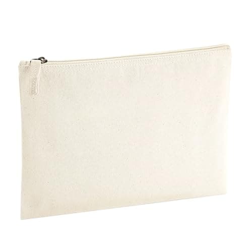 Image of Westford Mill W830 EarthAware™ Organic Accessory Pouch - Eco-Friendly, Natural Fiber, Stylish Pouch, Sustainable Carryall - Size M