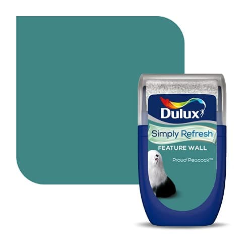 Image of Dulux Simply Refresh Feature Wall Matt Emulsion Paint - Proud Peacock - 30ML, Tester, 5569269
