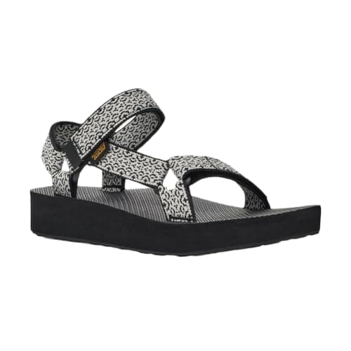 Image of Teva Women's W Midform Universal Sandal, Boho White/Black, 4 UK