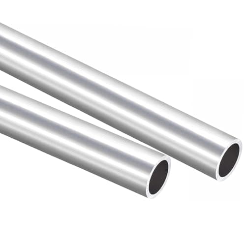 Image of TA-VIGOR 2Pcs 6063 Aluminum Round Tube, 30mm OD 24mm ID 200mm Length Metal Seamless Straight Tubing Aluminum Pipe for Home Furnishing, Machinery, DIY Handicraft