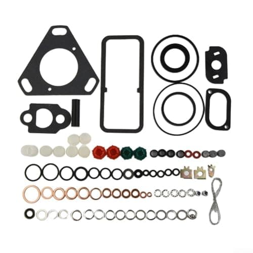 Image of CAV 7135-110 Injection Pump Repair Gaskets Seals Kit Compatible For Ford Ferguson Tractors Rotary Diesel Pump 3 4 Cylinder Agricultural Equipment Parts