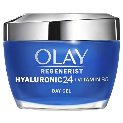 Image of Olay Hyaluronic 24 + Vitamin B5 Moisturiser, Day Gel Cream With Hyaluronic Acid, Vitamin B5 & Niacinamide For Smoother & Healthier Looking Skin, 50 ml