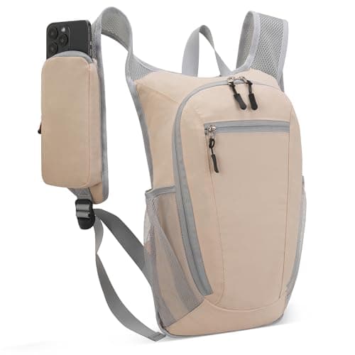 Image of IHIGOGOFA 15L Foldable Backpack Ultra Lightweight Rucksack Waterproof Durable Daypack for Hiking Camping Mountaineering Walking Cycling Climbing Outdoor Adventures Men Women