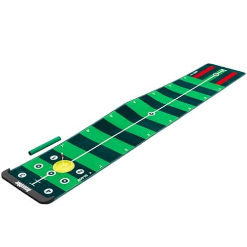 Image of Longridge 4 Speed Track Golf Putting Mat Green