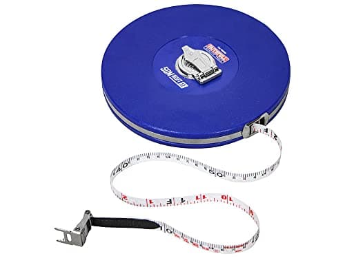 Image of Faithfull FAITM50M Closed Frame Surveyors Long Tape 50M (165ft), Blue