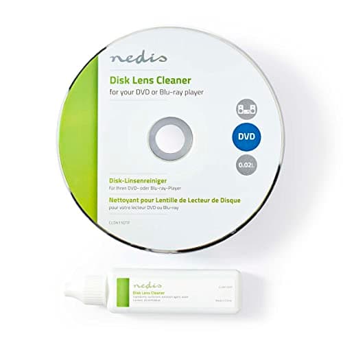 Image of Nedis Blu-ray, DVD & CD-ROM Lens Cleaner Disk with Ultra-thin Brush & 20 ml CD Liquid Cleaner