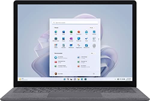 Image of Microsoft Surface Laptop 5 13.5" Touchscreen, Intel Evo Core i5-1235U 1.3GHz, 8GB RAM, 256GB SSD, Windows 11 Pro, Platinum