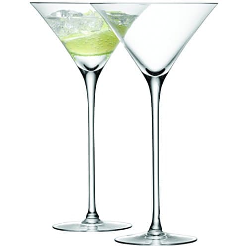 Image of LSA International Bar Cocktail Glass 275 ml Clear | Set of 2 | Mouthblown and Handmade Glass | BR08