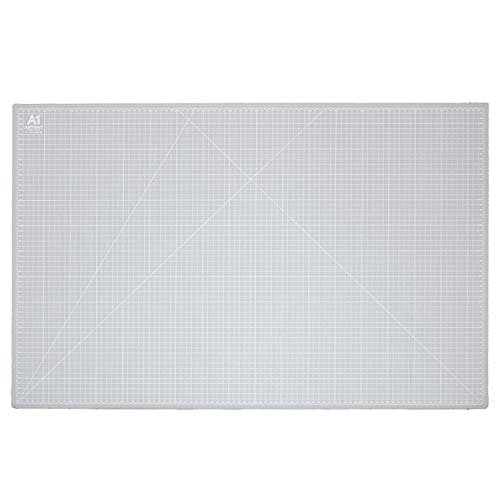 Image of Artway A1 Cutting Mat – Self Healing – Double Sided - Grid Markings in Centimetres/Inches, White,grey