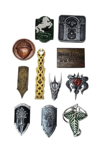 Image of Magnet collection (full, 11 pcs), Compatible for Lord of The Rings fans, Gift for the Hobbit Fans, Inspired by Tolkien, Saruman, nazgul, gift, birthday, christmas