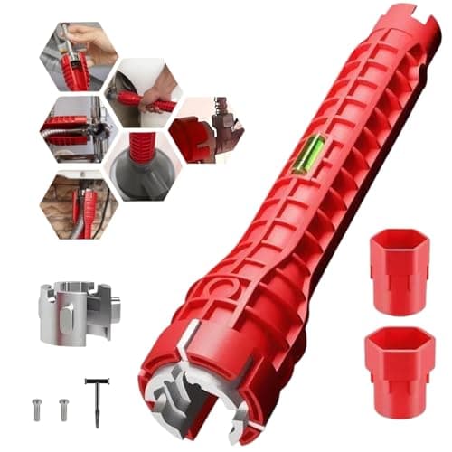 Image of Pedicur Tap Spanner, 8 in 1 Sink Wrench, Plumbing Tools and Equipment, Tap Spanner for Tight Space