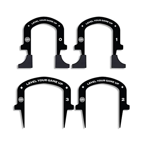Image of BACK 2 BASICS GOLF | 4 Staggered Putting Gates with Carry Bag | Pro Path Golf Training Aid | Portable & Lightweight | Golf Training Equipment for Putt Alignment & Control | Premium Golf Accessories