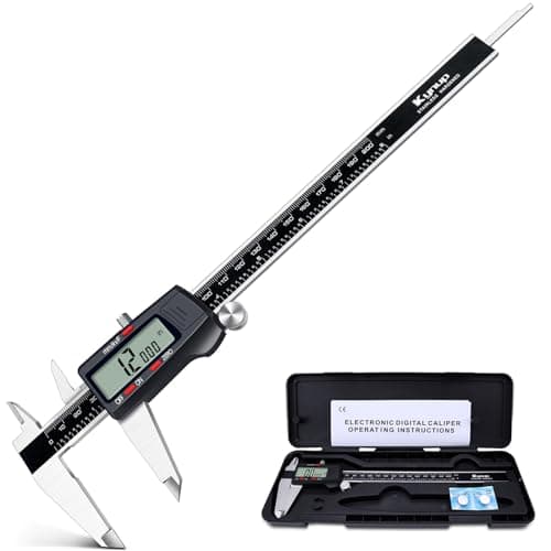 Image of Kynup Vernier Calipers, 8inch/200mm Caliper Measuring Tool with Stainless Steel, Auto-Off Feature, Inch Metric Fraction Conversion Digital Measurement Tool for Household/DIY/Jewelry/Woodworking