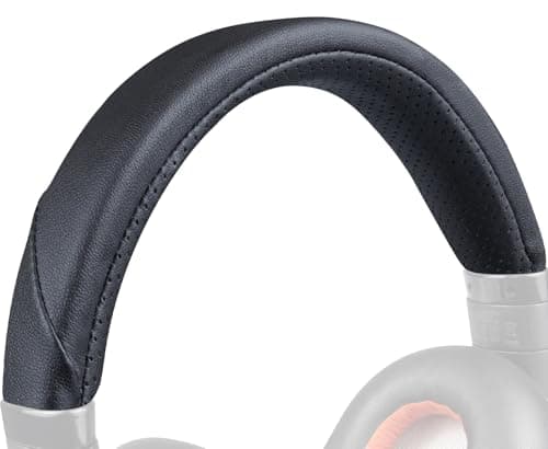 Image of SOULWIT Protein Leather Headband Cover for Plantronics BackBeat Pro 1/2, Voyager 8200 UC Headphones, Replacement Headstrap Pad Repair Part - Titanium