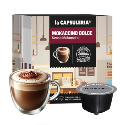 Image of MOCHA (48 Capsules) compatible with Nescafé Dolce Gusto, 3 Boxes x 16 Pods (48 Servings Total), La Capsuleria