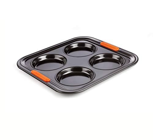 Image of Le Creuset Non-Stick Carbon Steel Bakeware 4 Cup Yorkshire Pudding Tray, 46056000010000