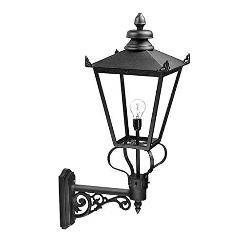 Image of IP23 - Wall Light - Sconce - Carriage Style - Black - LED E27 200W Bulb - Outside - External - Exterior