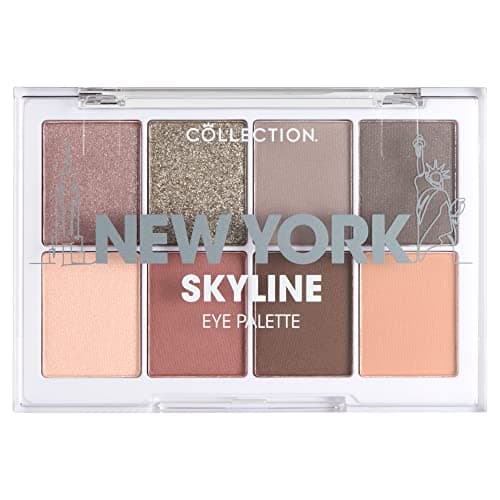 Image of Collection Cosmetics Intensely Pigmented Colour Eye Shadow Palette with 8 Stunning Shades, Matte and Metallic, 8.8g, New York Skyline