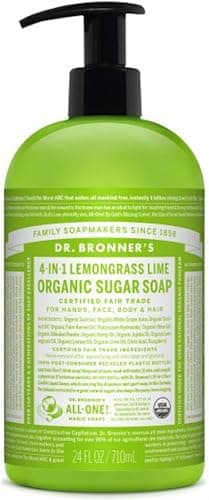 Image of Dr Bronner's 710 ml Organic Liquid Lemongrass Hand Soap