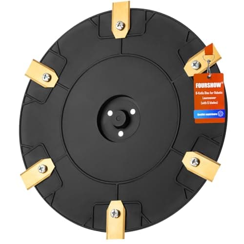 Image of 6X Blade Plate Compatible with Flymo EasiLife 350 800, Knife Disc for Robotic Lawn Mower Turntable - Ø 210 mm