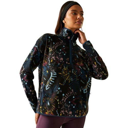 Image of Dare 2b Womens Amble Half Zip Fleece - Black Energetic Print - 14