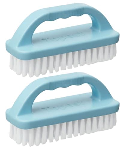 Image of 2 Pack Multifunctional Heavy Duty Scrub Brush | Comfortable to Hold and Use | Sturdy Cleaning Brush for Bathroom, Tiles, Floor, Sink, Shoe, Floor etc. [Colour May Vary]