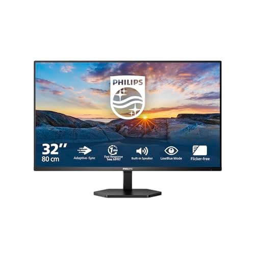 Image of Philips 32E1N3100LA - 32 inch Full HD Monitor, Speaker, Tilt (1920x1080, VGA, HMDI 1.4) Black