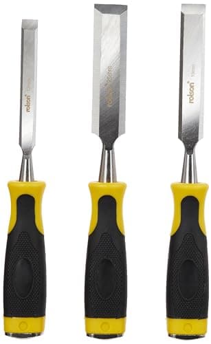 Image of Rolson 56105 3 pc Wood Chisel Set 12, 19 & 25 mm